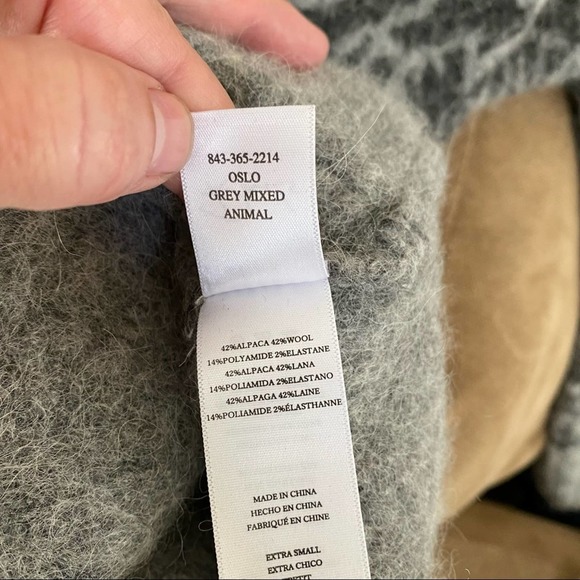 Rails Oslo Mixed Animal Wool Cardigan Sweater - Picture 7 of 10